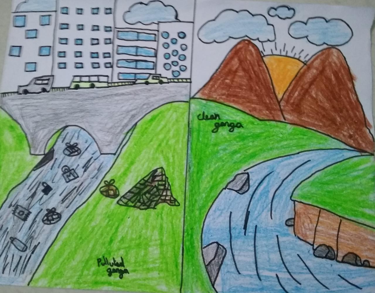 can i get a drawing for my idea to clean ganga - Brainly.in